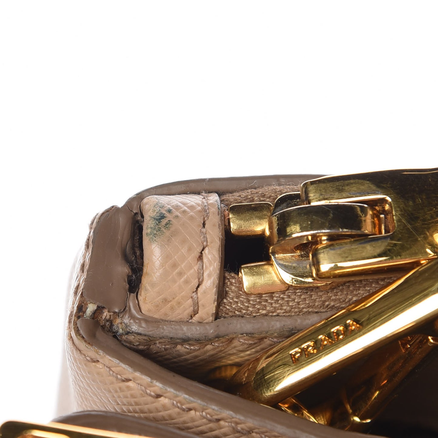 Saffiano Lux Galleria Front Pocket Tote Sabbia