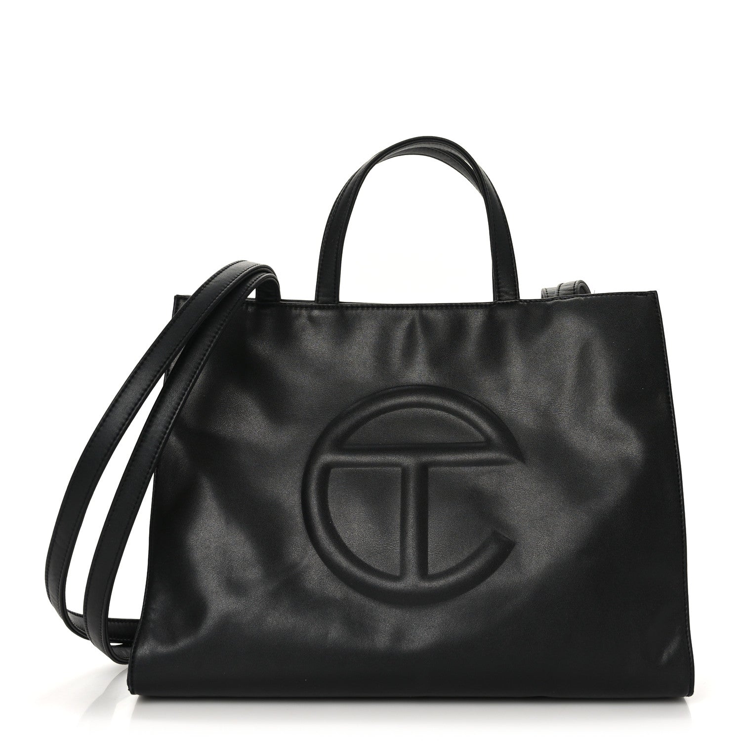 Telfar Vegan Leather Medium Shopping Bag Black 1 of 9