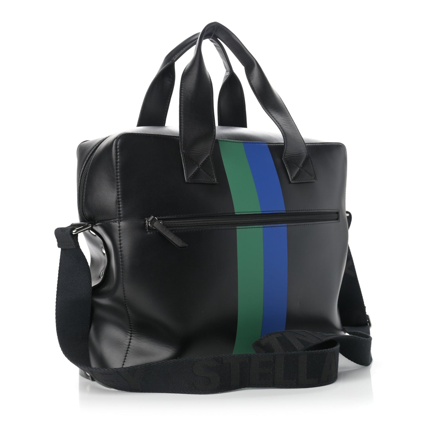 Eco Alter Nappa Perforated Logo Bag Black