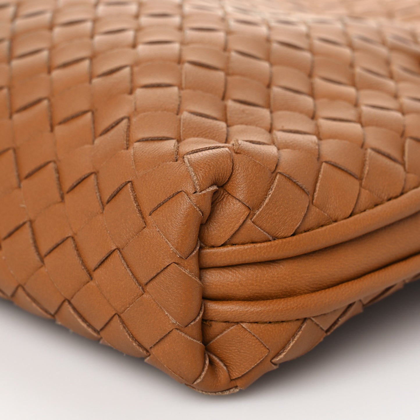 Nappa Intrecciato Nodini Crossbody Messenger Noce