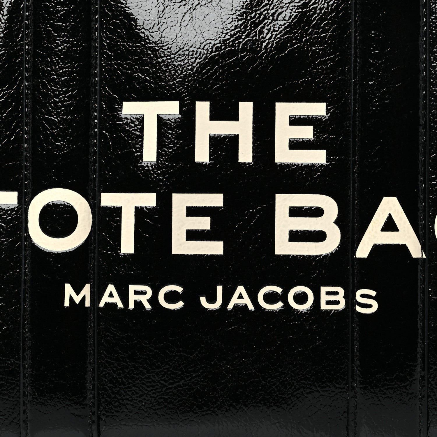 Marc Jacobs Shiny Calfskin Faux Shearling Small The Traveler Tote Bag Black 7 of 10