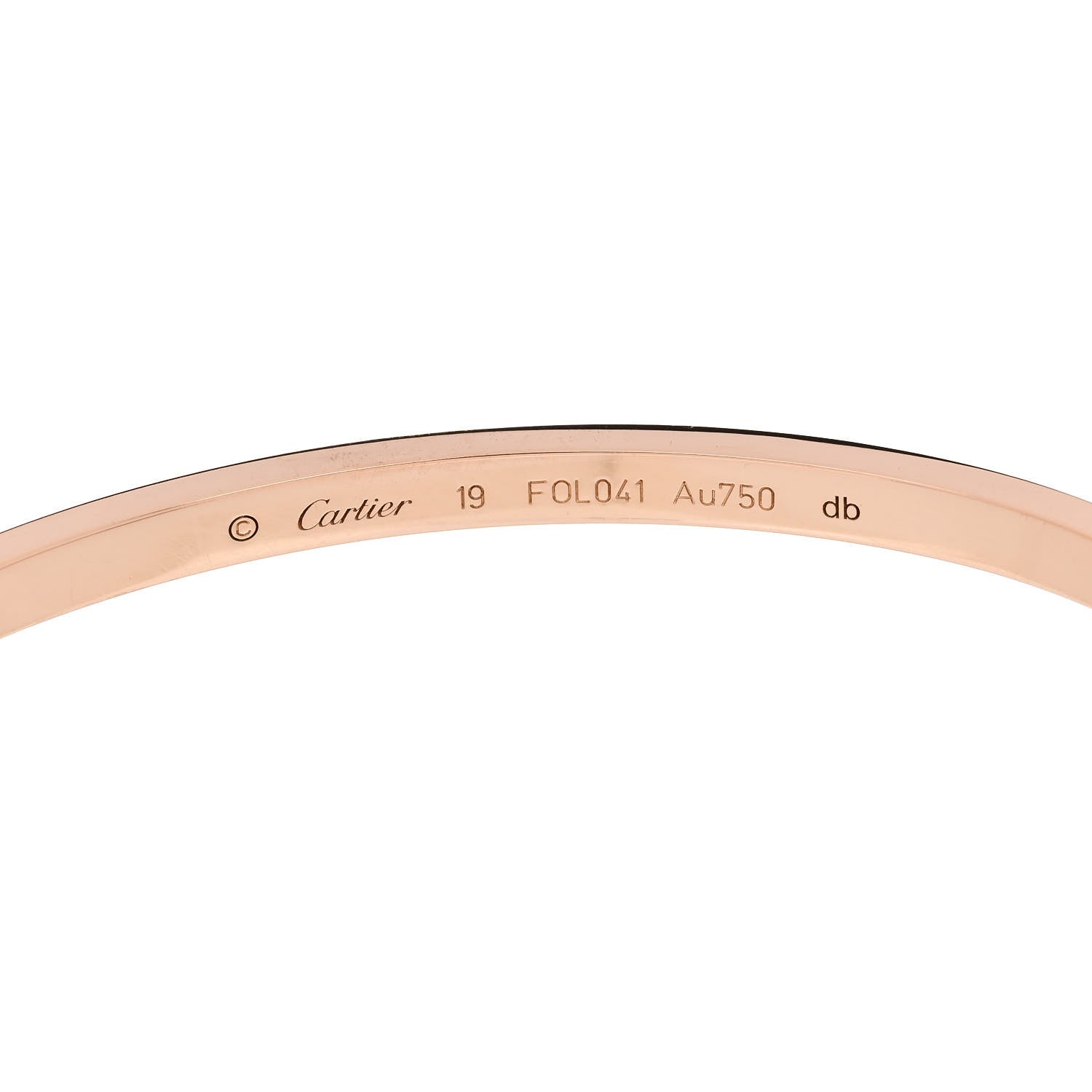 Cartier 18K Pink Gold Small LOVE Bracelet 19 6 of 8