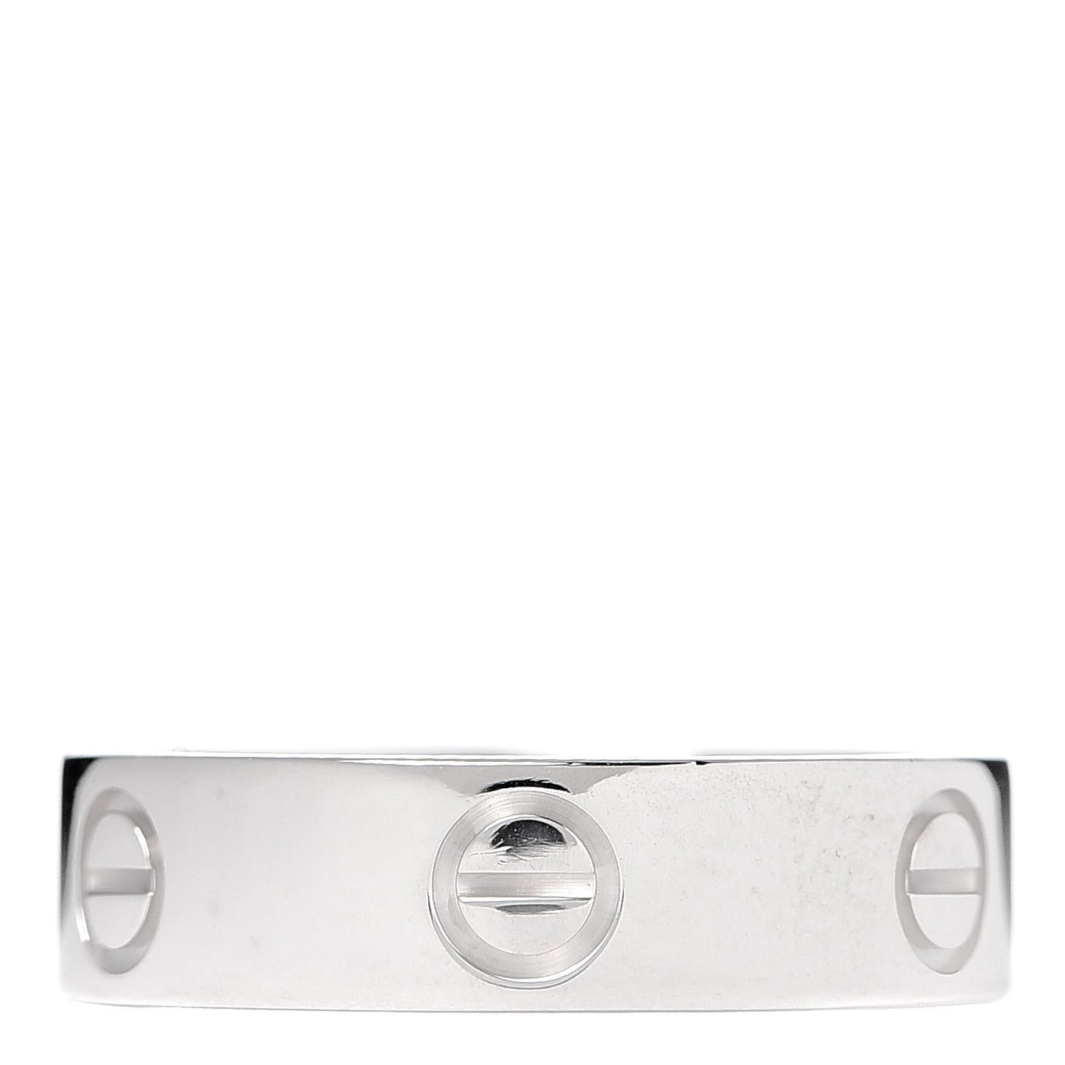 Cartier 18K White Gold 5.5mm LOVE Ring 57 8 1 of 5