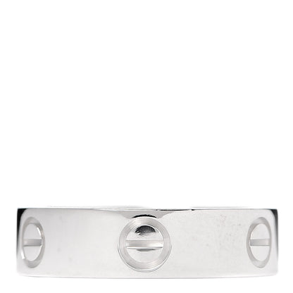 Cartier 18K White Gold 5.5mm LOVE Ring 57 8 1 of 5