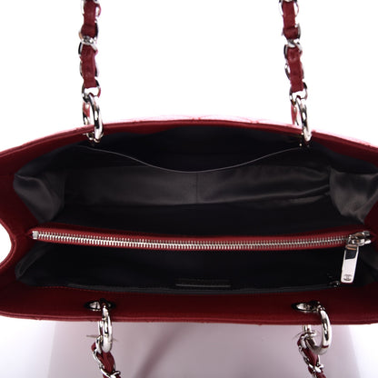 Chanel Caviar Quilted Grand Shopping Tote GST Red 5 of 7
