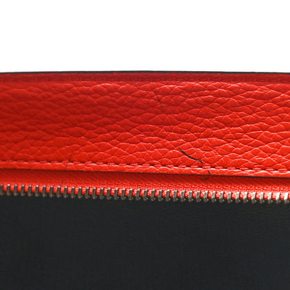 Celine Drummed Calfskin Medium Trapeze Orange 13 of 13