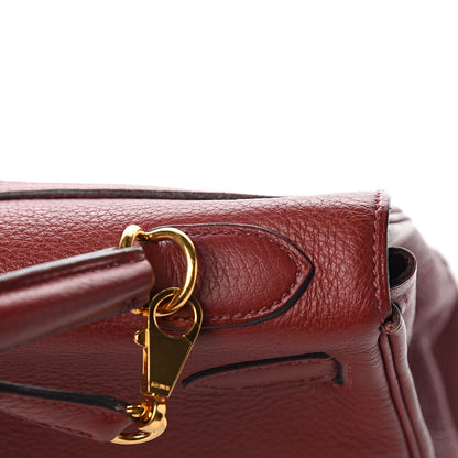 Hermes Taurillon Clemence Retourne Kelly 32 Rouge H 34 of 35