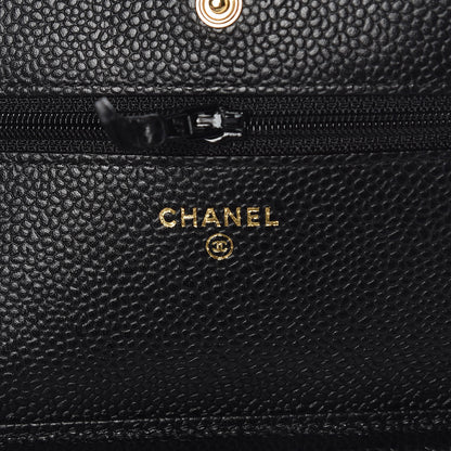 Chanel Caviar Quilted Wallet On Chain WOC Black 6 of 11