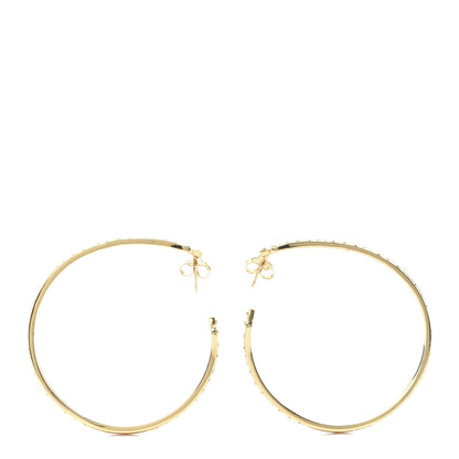 Louis Vuitton Nanogram Sweet Dreams Hoop Earrings GM Gold 8 of 8