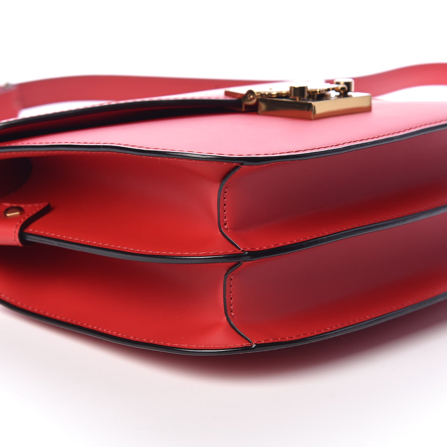 MCM Calfskin Patricia Crossbody Bag Red 5 of 9