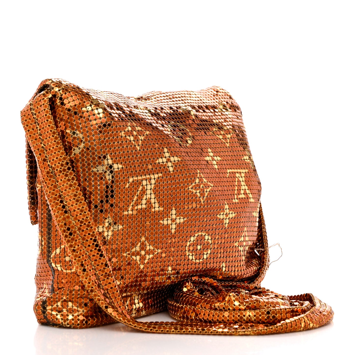 Monogram Mesh Metal Frances Gold