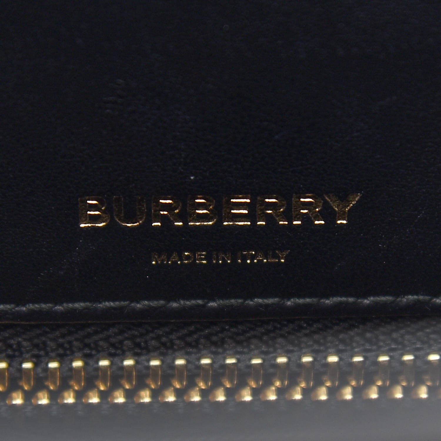 Burberry E-Canvas Monogram Stripe Medium Title Bag Bridle Brown 6 of 10