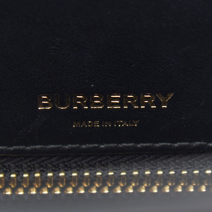 Burberry E-Canvas Monogram Stripe Medium Title Bag Bridle Brown 6 of 10