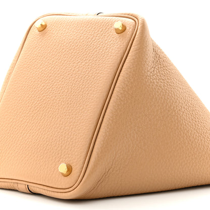 Hermes Taurillon Clemence Picotin Lock 18 PM Chai 10 of 12