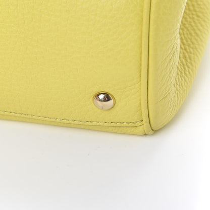 Gucci Pebbled Calfskin Medium Bamboo Shopper Tote Citrus 17 of 18