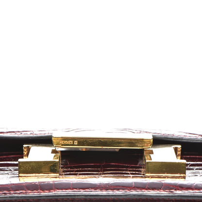 Hermes Shiny Alligator Constance 23 Bordeax 14 of 18