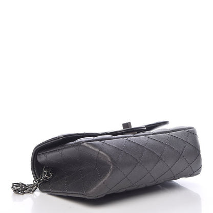 Chanel Metallic Sheepskin Quilted 2.55 Reissue Mini Flap Dark Silver 4 of 12