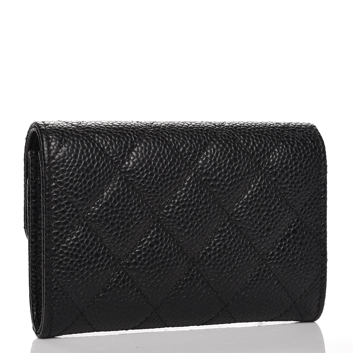 Chanel Caviar Quilted Flap Card Holder Black 3 of 8