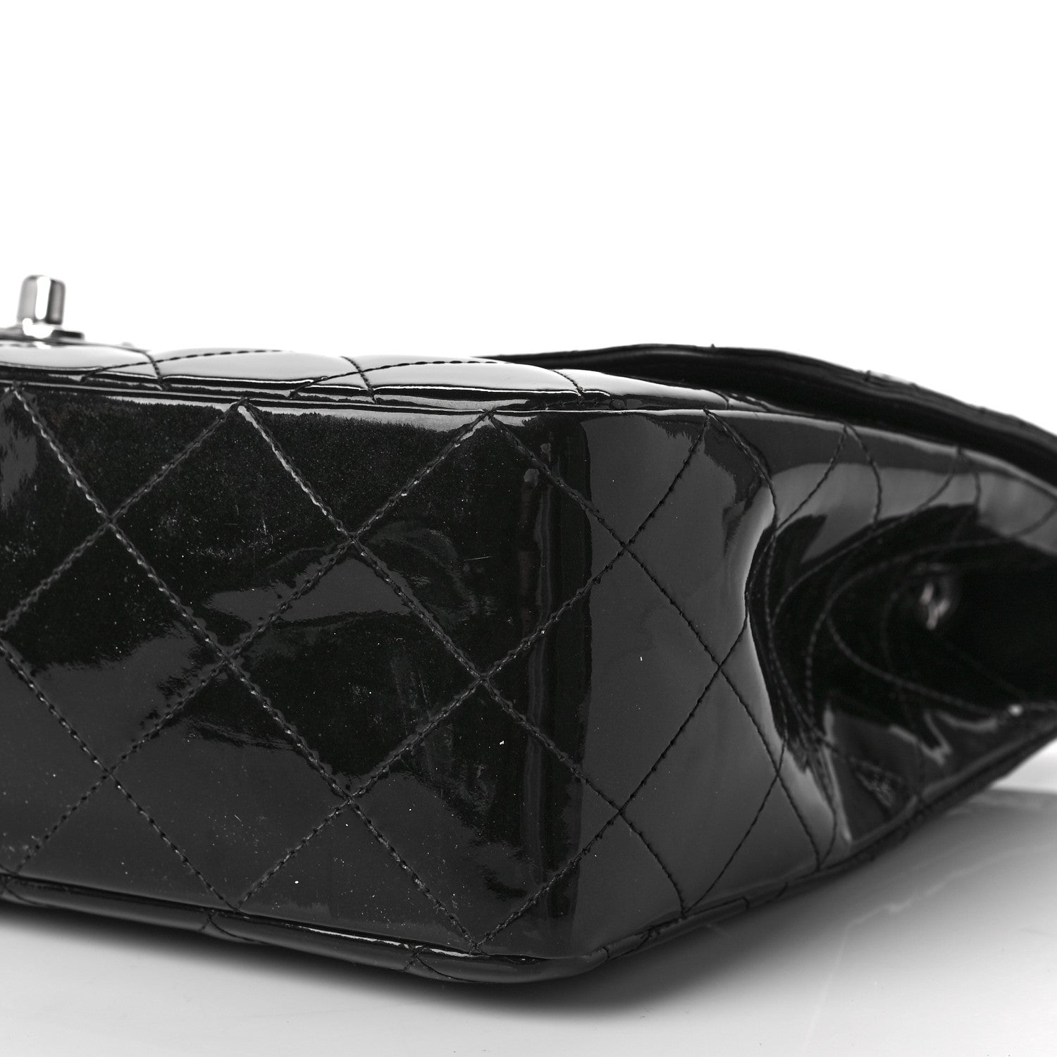 Chanel Patent Quilted Jumbo Single Flap Black 9 of 10