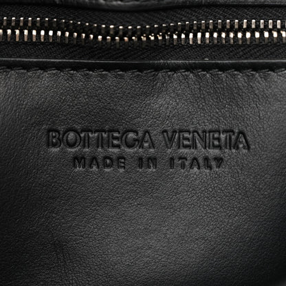 Bottega Veneta Calfskin Maxi Intreccio Cassette With Strap Bag Black 7 of 11