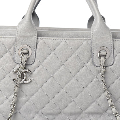 Chanel Caviar Quilted Large Urban Companion Top Handle Shopping Tote Grey 16 of 16