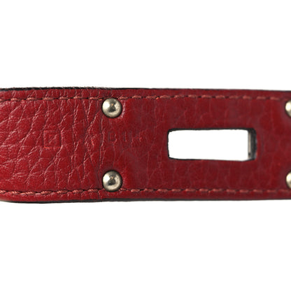 Hermes Taurillon Clemence Bi-Color Jypsiere 31 Rouge H Rouge Casaque 7 of 9