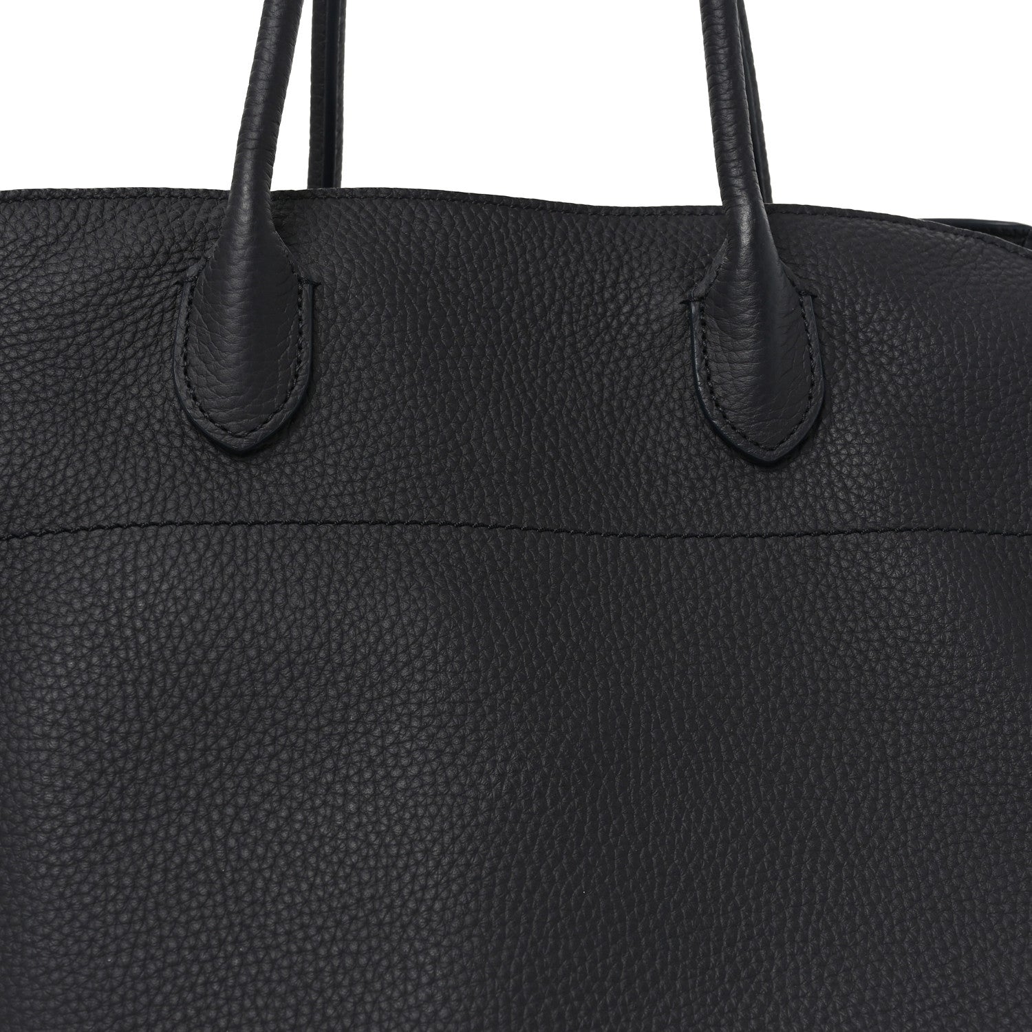 The Row Matte Grained Calfskin Soft Margaux 15 Midnight 7 of 9