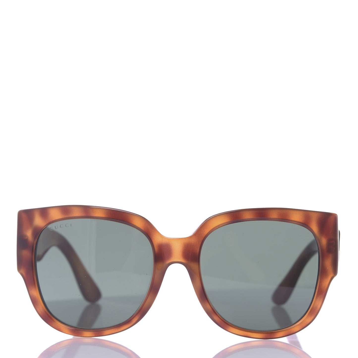 Acetate Square Frame Sunglasses GG0142SA Tortoise
