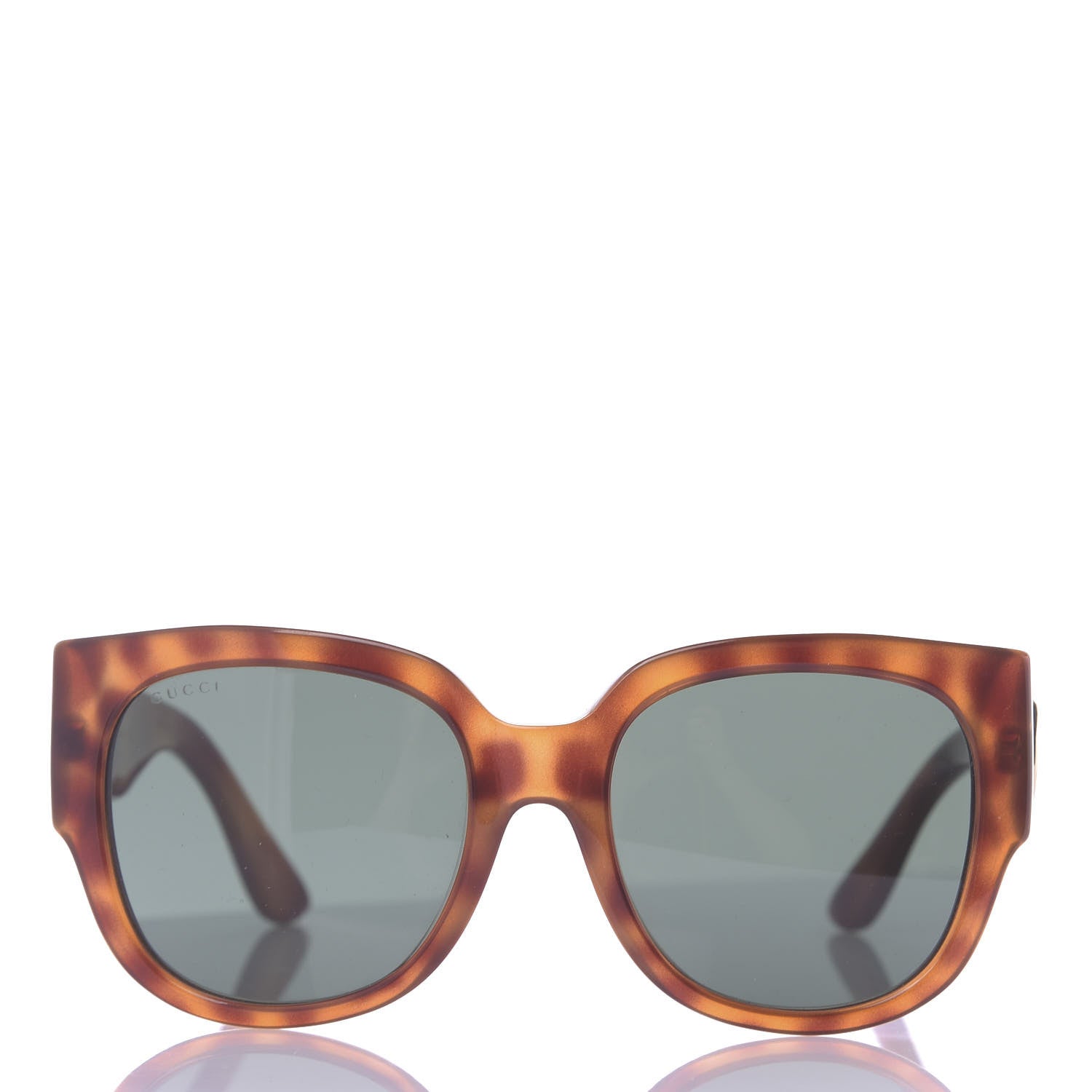 Gucci Acetate Square Frame Sunglasses GG0142SA Tortoise 2 of 7