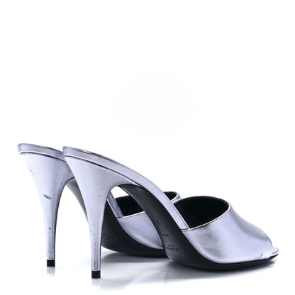 Saint Laurent Metallic Nappa Sexy 95mm Pumps 37.5 Purple 4 of 8
