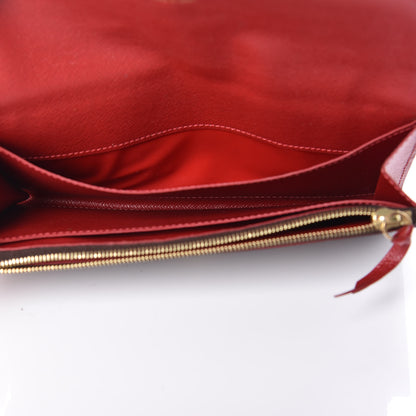 Louis Vuitton Damier Ebene Caissa Wallet Cherry 5 of 8