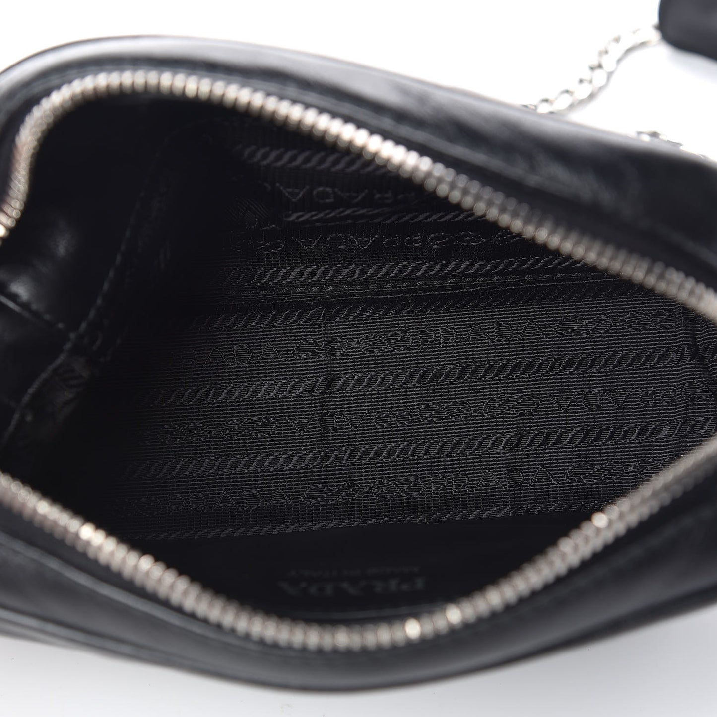 Soft Calfskin Diagramme Crossbody Bag Black
