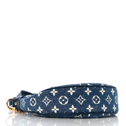 Louis Vuitton Monogram Jacquard Denim Loop Bleu 4 of 9