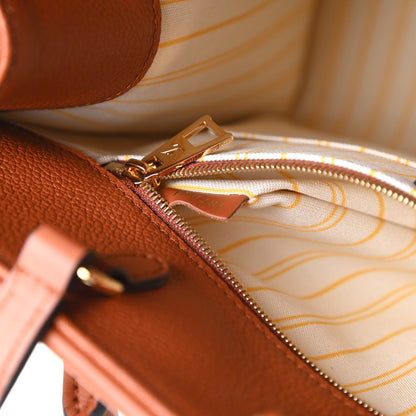 Louis Vuitton Raffia Calfskin Monogram Giant Onthego MM Tan 9 of 11