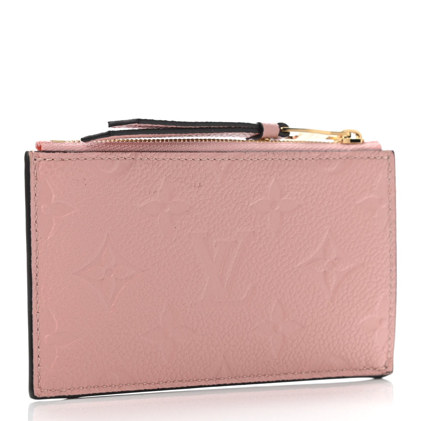 Empreinte Zipper Card Holder Rose Poudre