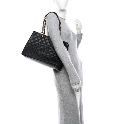 Chanel Caviar Quilted Grand Shopping Tote GST Black 2 of 12