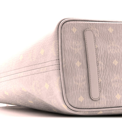 MCM Visetos Medium Aren Shopper Tote Misty Gray 9 of 10
