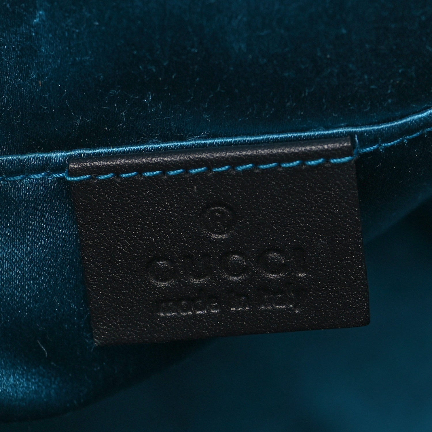 Gucci Suede Patent Dragon Embroidered Small Ophidia Dome Shoulder Bag Blue Multicolor 6 of 9