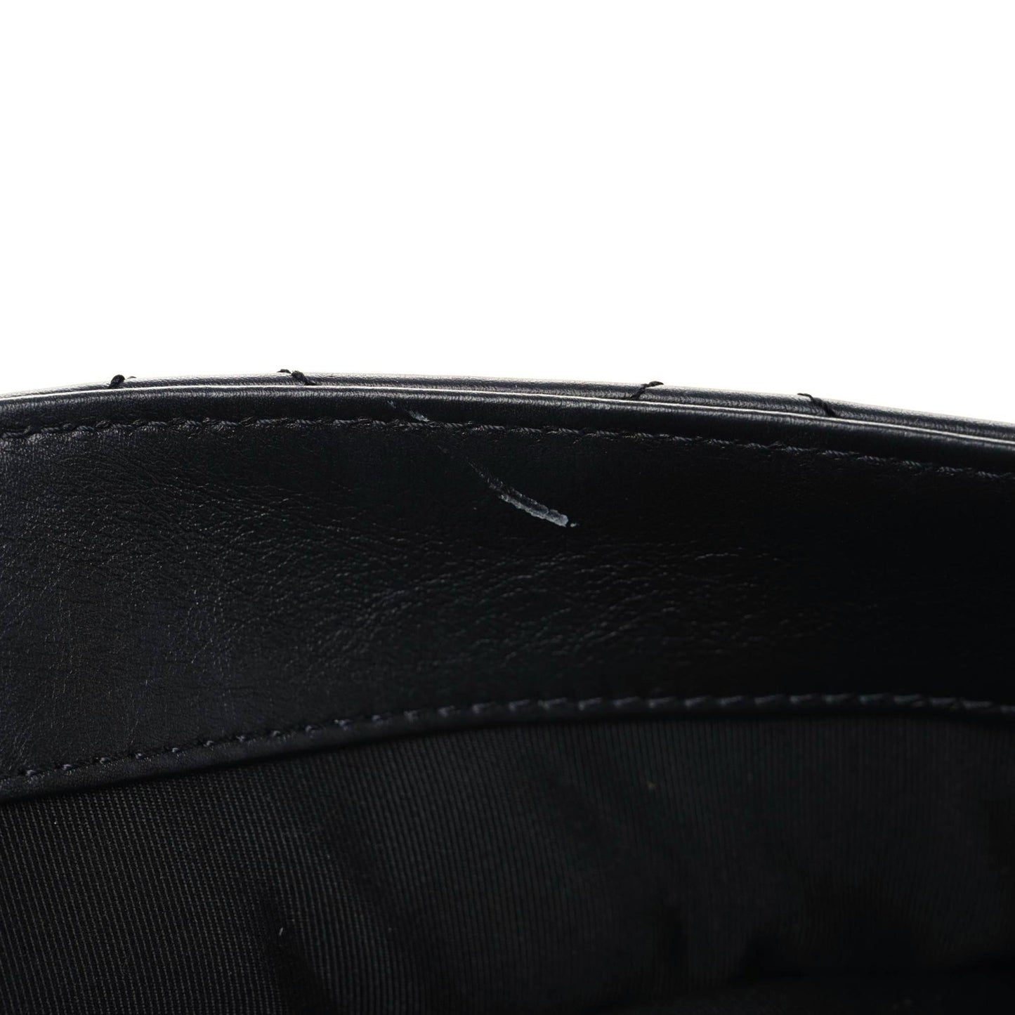 Crumpled Calfskin Quilted Large Chain All Over Flap Bag Black