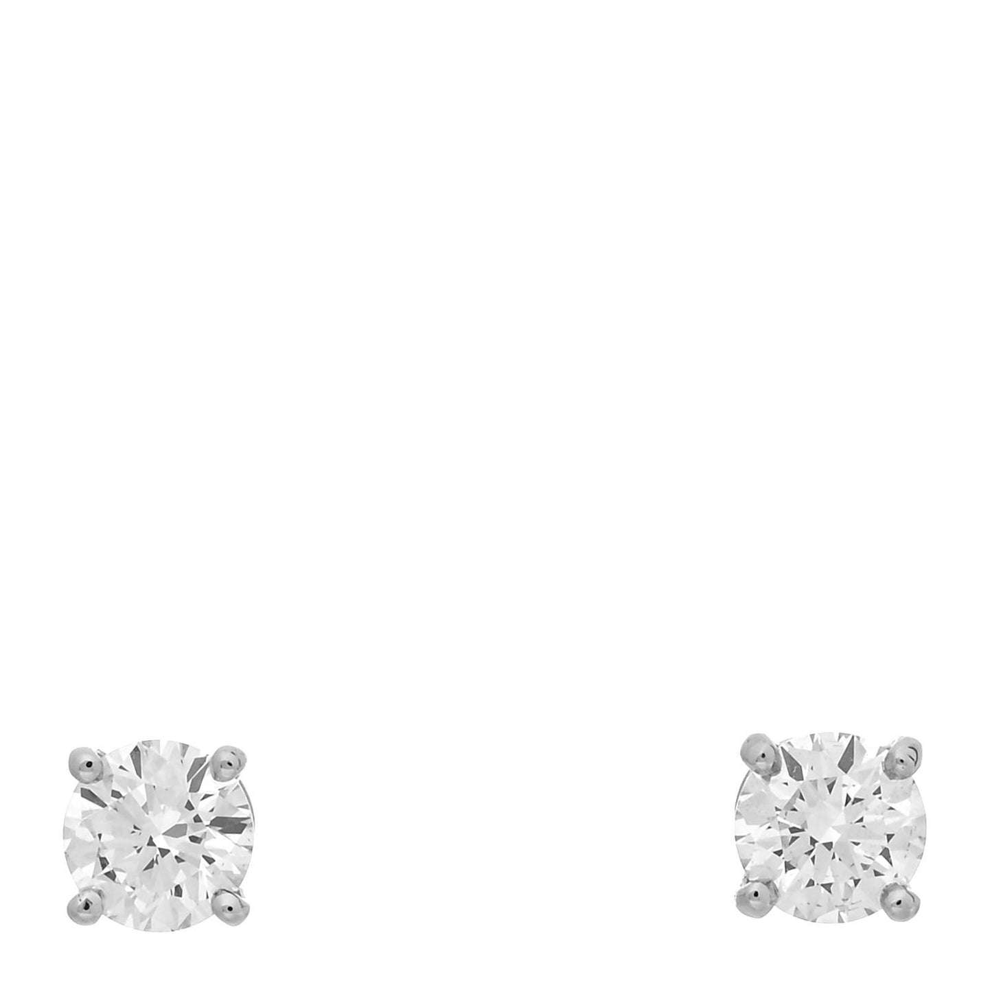 Platinum Diamond .60ctw Solitaire Earrings