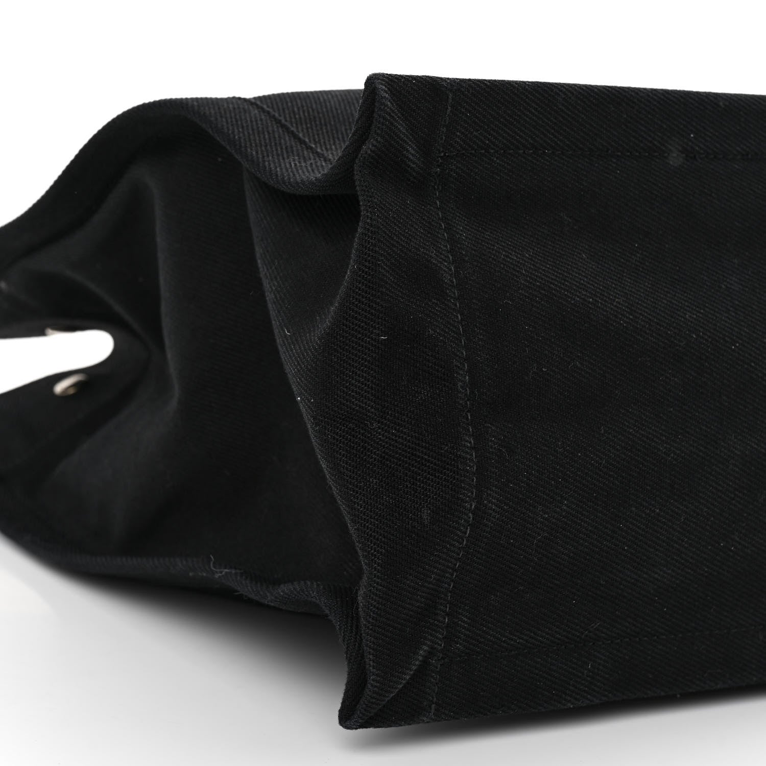 Saint Laurent Linen Calfskin Rive Gauche Tote Black 8 of 13