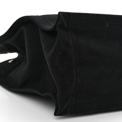 Saint Laurent Linen Calfskin Rive Gauche Tote Black 8 of 13