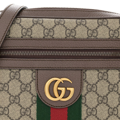 Gucci GG Supreme Monogram Web Small Ophidia Messenger Bag Brown 9 of 13