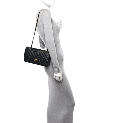 Chanel Caviar Quilted Medium Double Flap Black 2 of 11