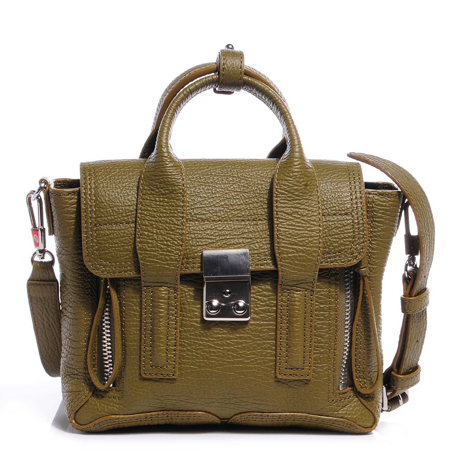 3.1 Phillip Lim 3.1 Mini Pashli Satchel Olive 1 of 9