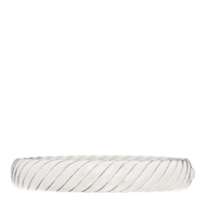 David Yurman Sterling Silver 18K Yellow Gold Sculpted Cable Hinged Bracelet 2 of 4
