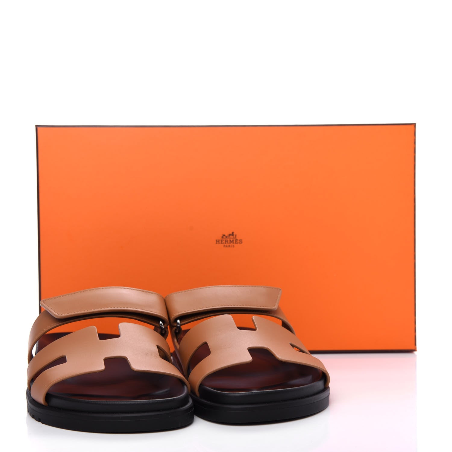 Hermes Calfskin Womens Chypre Sandals 40 Gold 11 of 11