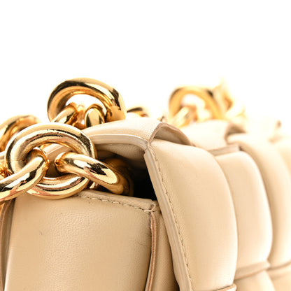 Bottega Veneta Lambskin Maxi Intreccio Padded Chain Cassette Crossbody Bag Porridge 19 of 21