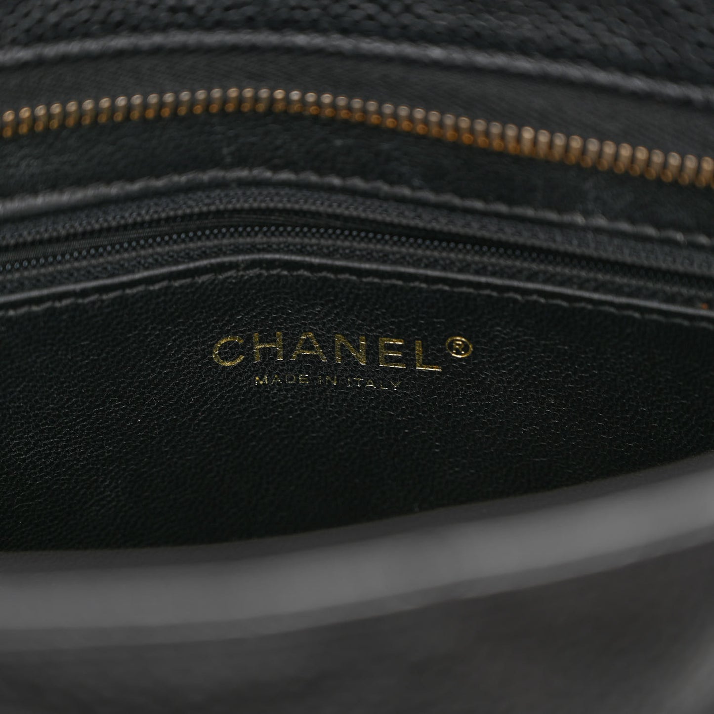 Caviar Quilted Medallion Tote Black
