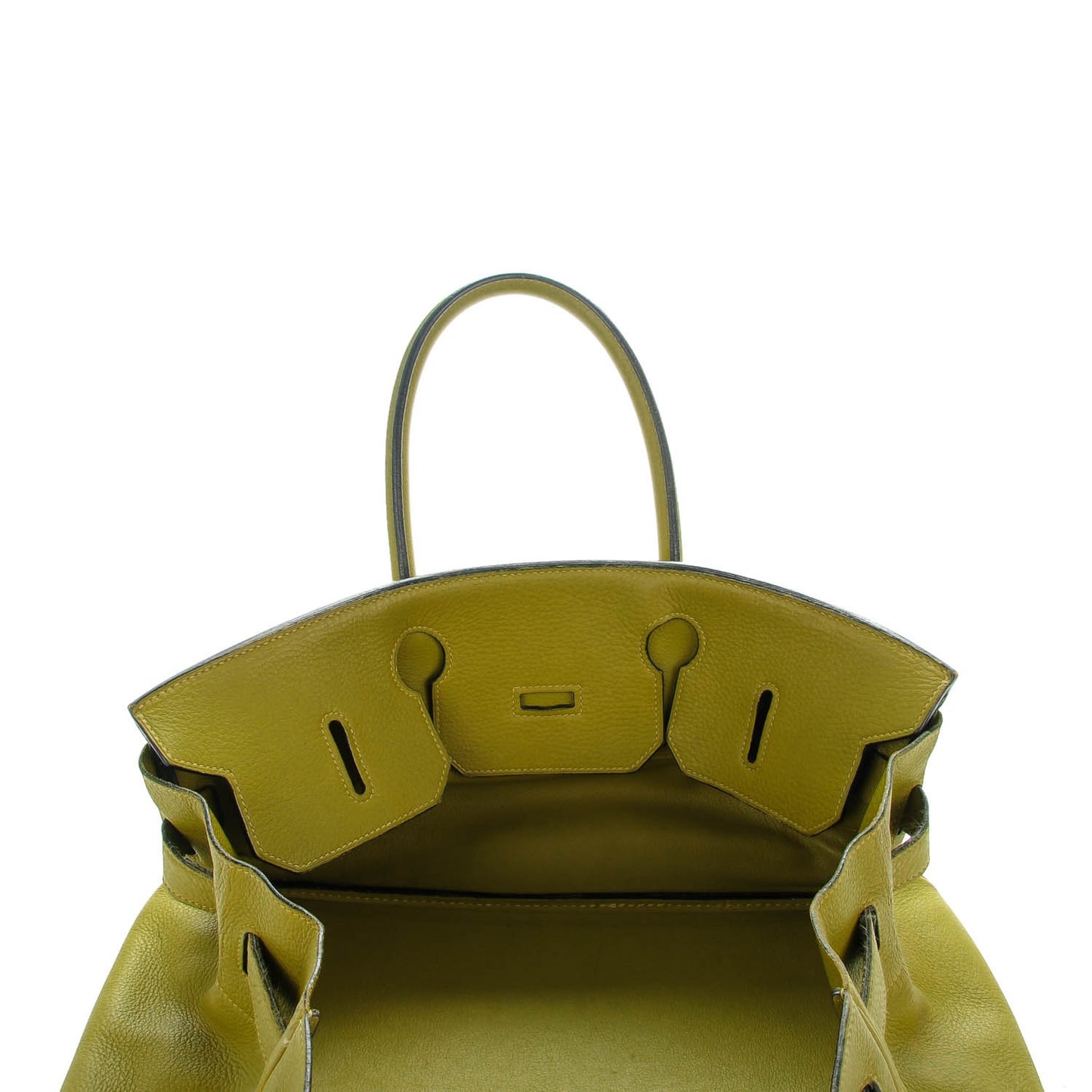 Taurillon Clemence JPG Birkin 42 Chartreuse